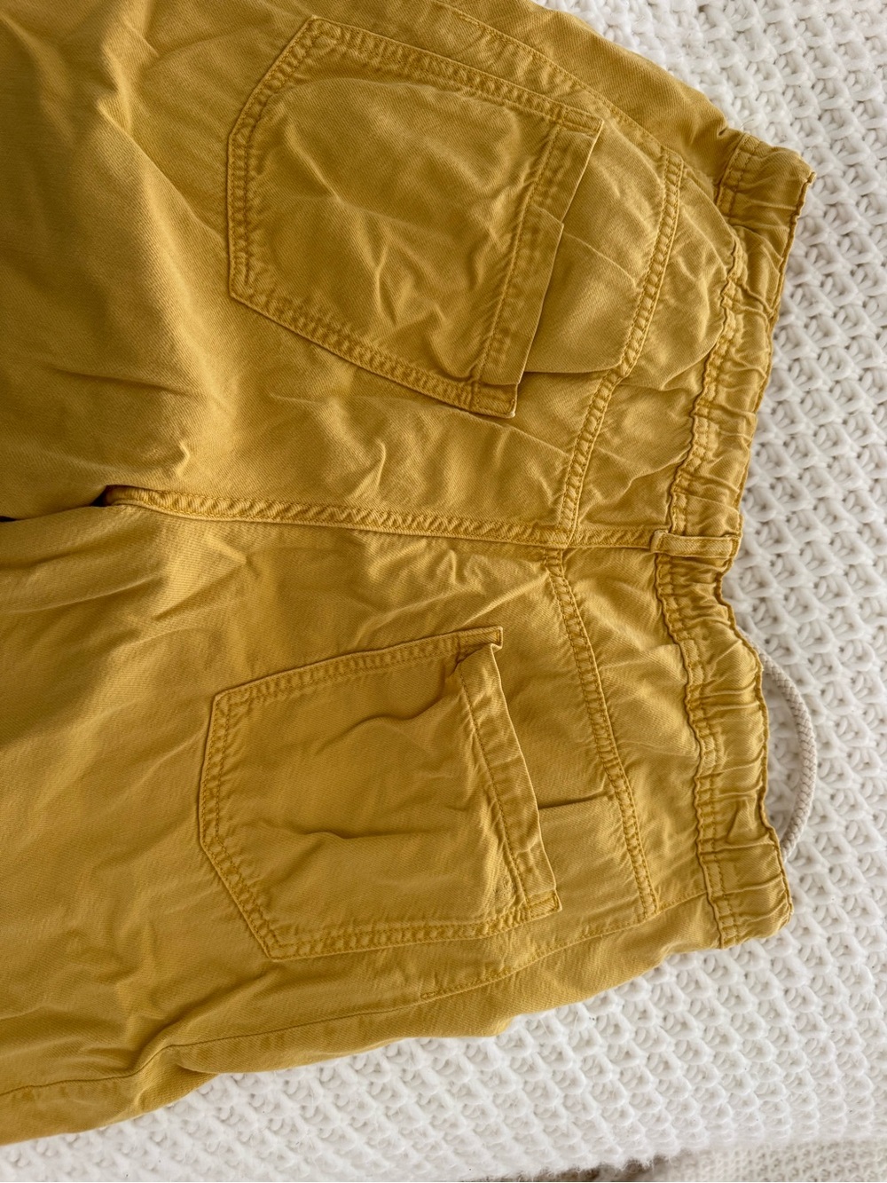 Pilcro Mustard Wide-Leg Waist Pants LT size - Picture 3 of 6